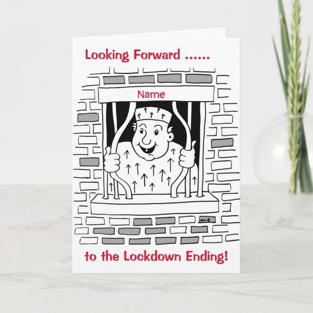 Lockdown Isolation Ending Missing You Card (Front)