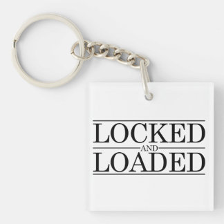 Locked and Loaded Chastity design Key Ring