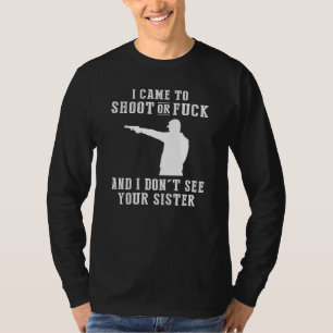 Locked and Loaded with Laughter - Gun-Themed Funny T-Shirt
