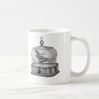 Locked & caged cuckoo bird coffee mug