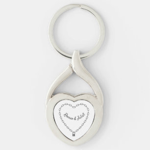 Locked Heart Keychain