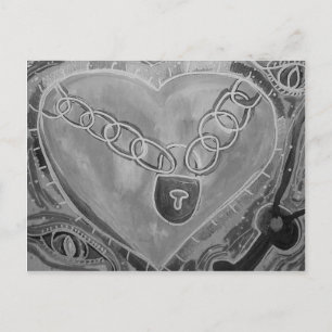 Locked Heart Postcard