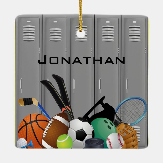 Locker Room Design Ornament (Back)