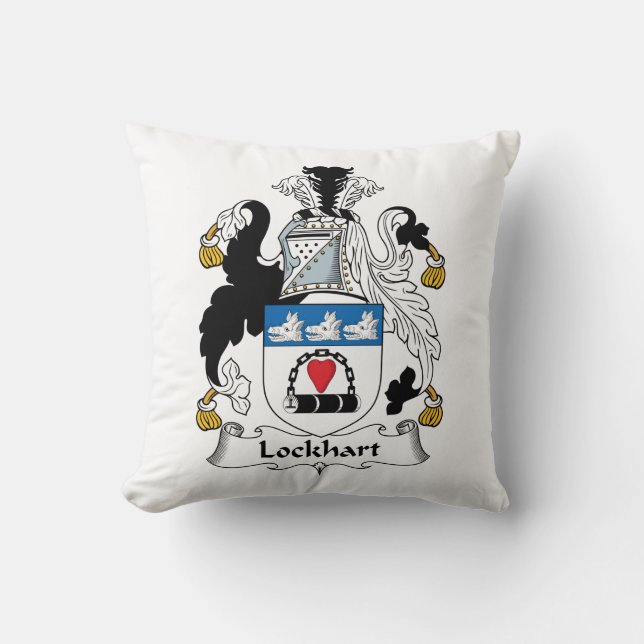 Lockhart Family Crest Cushion (Front)