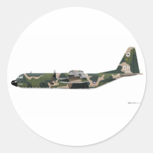 Lockheed C-130 Hercules Vietnam Classic Round Sticker