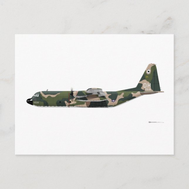 Lockheed C-130 Hercules Vietnam Postcard (Front)