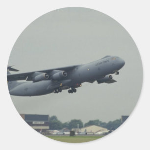 Lockheed C-141B Starlifter Classic Round Sticker