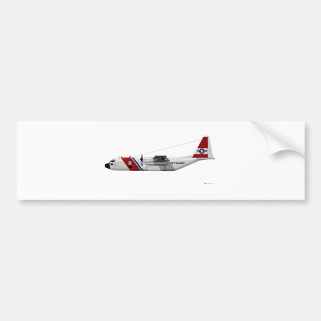 Lockheed HC-130 Hercules Coast Guard Bumper Sticker (Front)