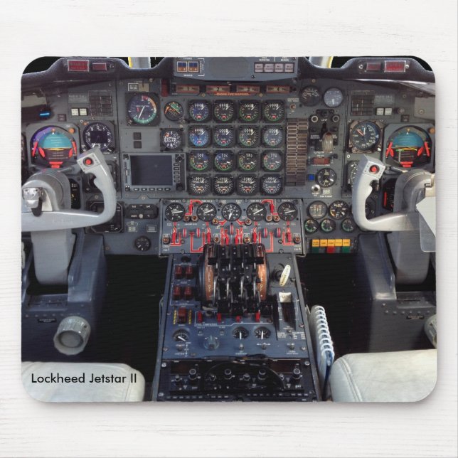 Lockheed Jetstar II Instrument Panel and Cockpit Mouse Mat (Front)
