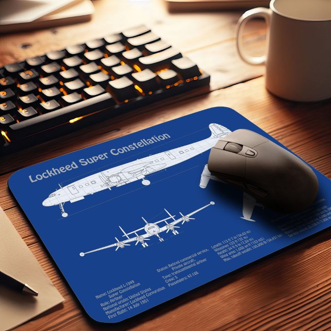 Lockheed L-1049 Super Constellation - Plans ABD Mouse Mat (Creator Uploaded)