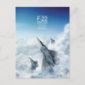 Lockheed Martin F-22 Raptor postcard
