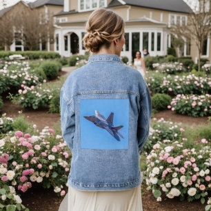 Lockheed Martin F-22A Raptor Denim Jacket
