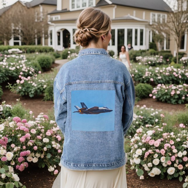 Lockheed Martin F-35A Lightning II Denim Jacket (Wedding Back)