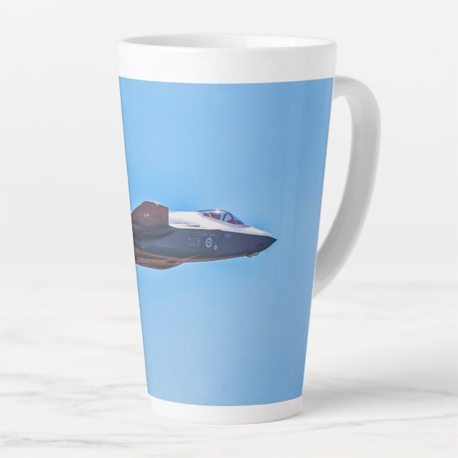 Lockheed Martin F-35A Lightning II Latte Mug (Right Angle)