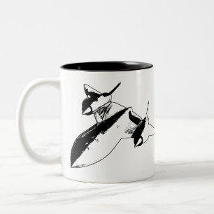 Lockheed SR-71 Two Tone Mug - Black