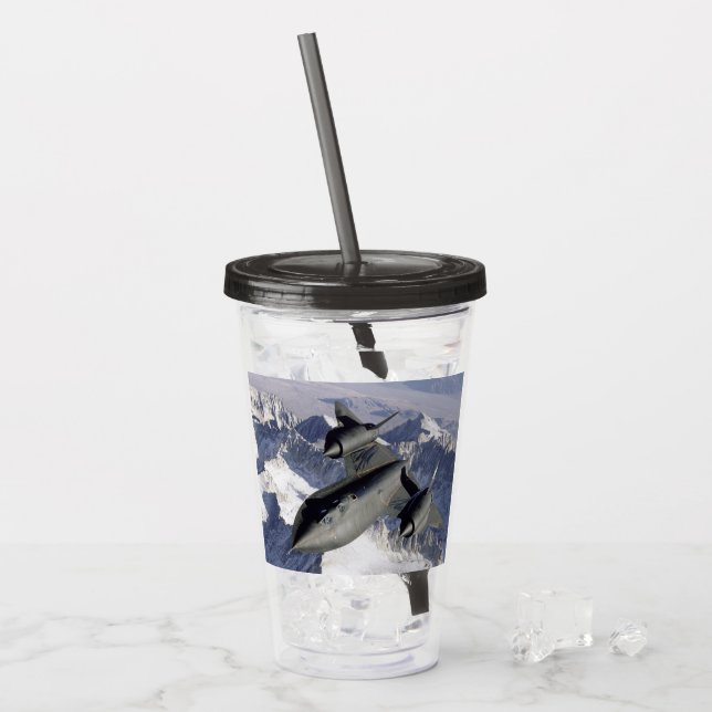 Lockheed SR-71B Blackbird Acrylic Tumbler (Front Ice)