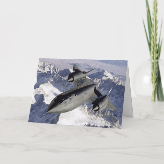 Lockheed SR-71B Blackbird Greeting Card (Front)