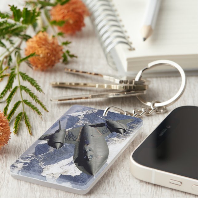 Lockheed SR-71B Blackbird Key Ring (Front Right)