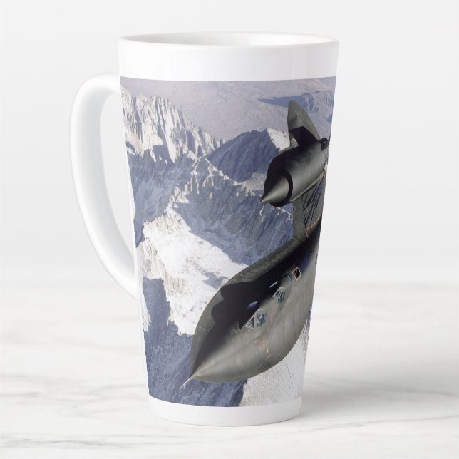 Lockheed SR-71B Blackbird  Latte Mug (Left Angle)