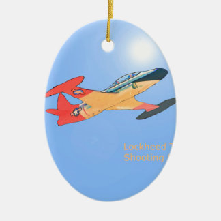 Lockheed T33 Shooting Star Ceramic Tree Decoration