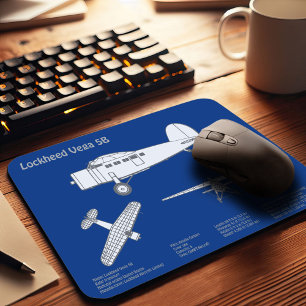 Lockheed Vega 5B - Aeroplane Plans ABD Mouse Mat