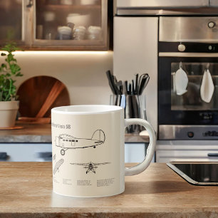 Lockheed Vega 5B - Aeroplane Plans SD Coffee Mug