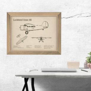 Lockheed Vega 5B - Aeroplane Plans SD Photo Print