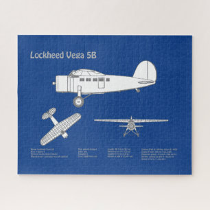 Lockheed Vega 5B - Airplane Plans ABD Jigsaw Puzzle