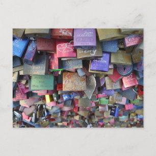 Locks in Cologne bridge, Germany Postcard