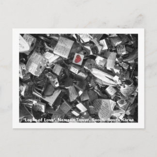 Locks of Love/ Seoul Tower, South Korea Postcard
