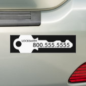 LOCKSMITH BUMPER STICKER (On Car)