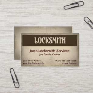 Locksmith Business Card