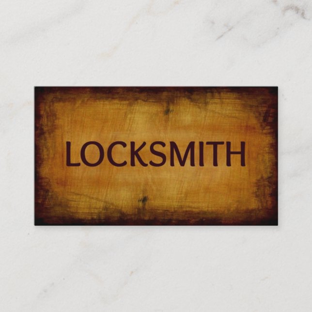 Locksmith Business Card (Front)