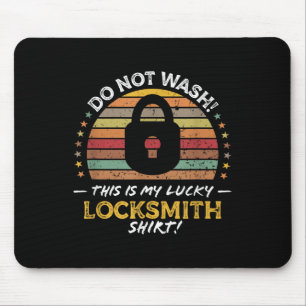 Locksmith Funny Quote, Lock Picker Graphic Mouse Mat