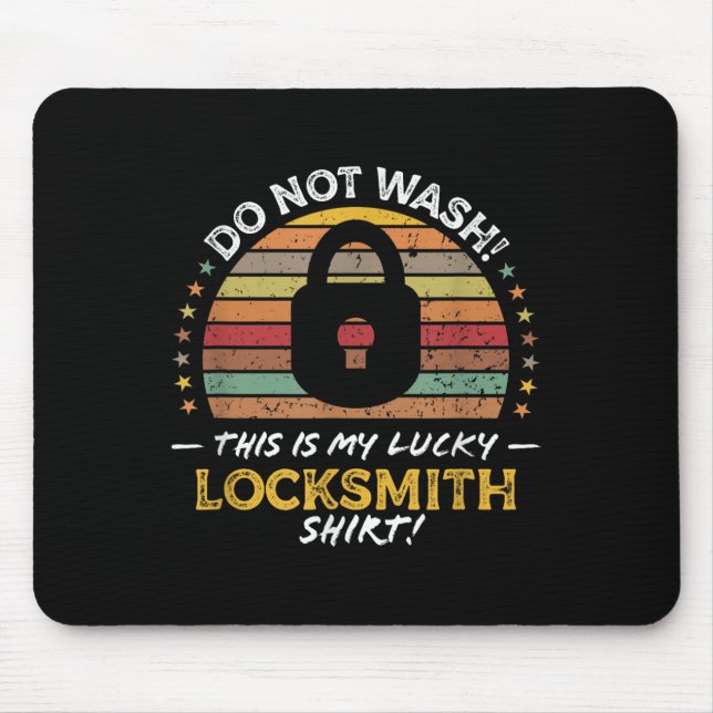 Locksmith Funny Quote, Lock Picker Graphic  Mouse Mat (Front)