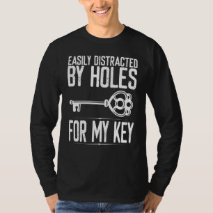 Locksmith Holes For My Key Keyhole Opener Lock Pic T-Shirt