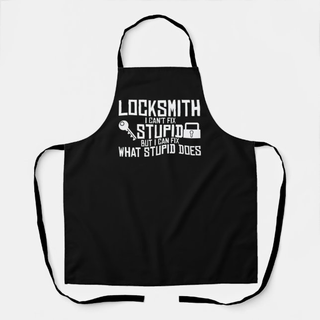 Locksmith Joke Smith Locksmithing Locksport Key Apron (Front)