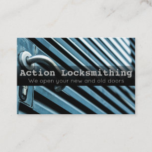 Locksmith Lock and Safe business card