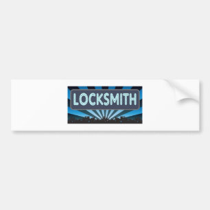 Locksmith Marquee Bumper Sticker