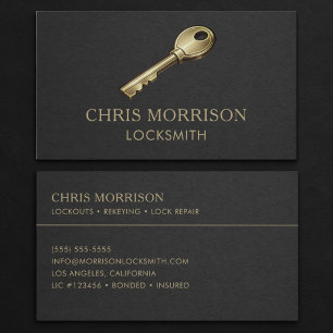 Locksmith Professional Business Card