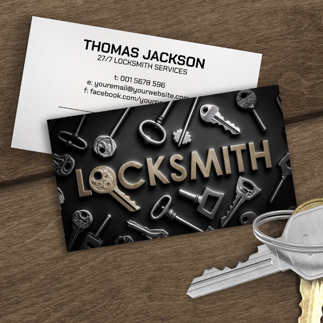 Locksmith Services Business Card (Creator Uploaded)