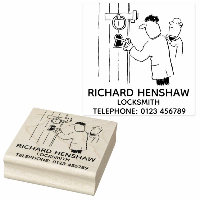 Locksmith Unlocks a Church Door Rubber Stamp (Creator Uploaded)