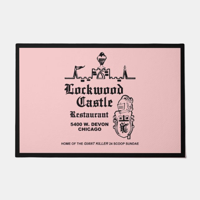 Lockwood Castle Restaurant, Chicago, IL  Doormat (Front)