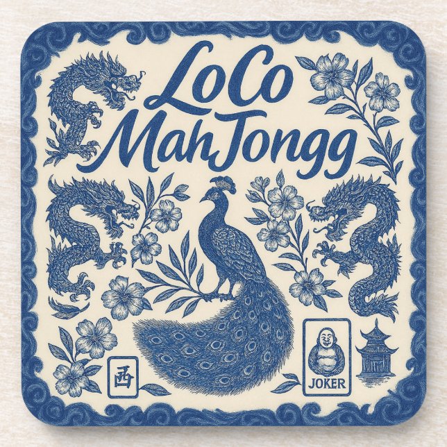 LoCo Mahjong Set of Coasters (Front)