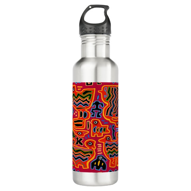 Loco Pajaros con Dos Cabezas 710 Ml Water Bottle (Front)