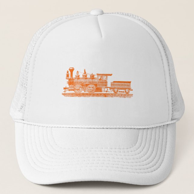 Locomotive 02 - Orange Trucker Hat (Front)