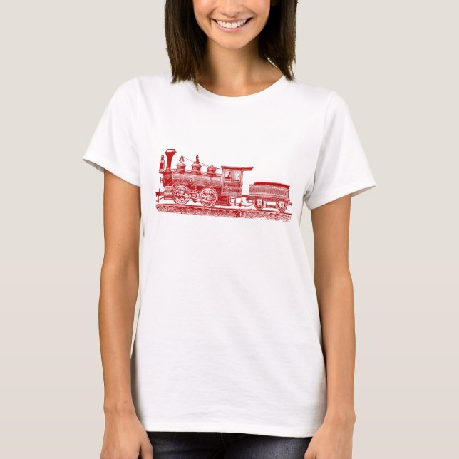 Locomotive 02 - Ruby Red T-Shirt (Front)