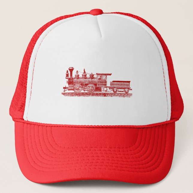 Locomotive 02 - Ruby Red Trucker Hat (Front)