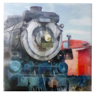 Locomotive and Caboose Tile