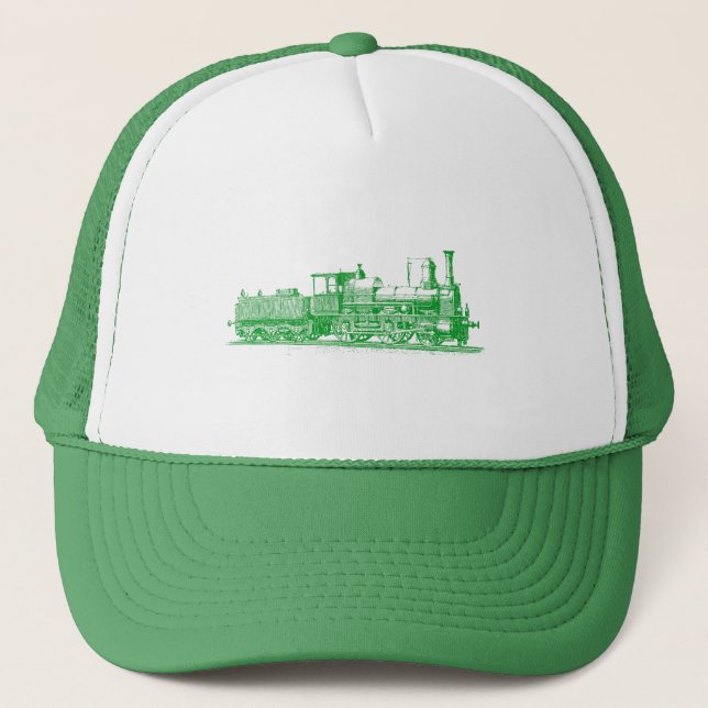 Locomotive - Grass Green Trucker Hat (Front)